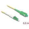 Delock Kabelis Lichtwellenleiter LC-APC zu SC-APC Simplex Singlemode OS2 0,5 m