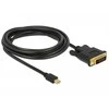 Delock Cable mini Displayport 1.1 vyriškas > DVI 24+1 vyriškas 3 m