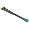 DELOCK Kabelis Mini FAKRA Z Buchse quad zu 4 x SMA Stecker