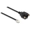 Delock Kabelis RJ10 Stecker zu RJ10 Buchse zum Einbau 30 cm juodas