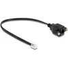 Delock Kabelis RJ10 Stecker zu RJ10 Buchse zum Einbau 30 cm juodas