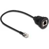 Delock Kabelis RJ12 Stecker zu RJ12 Buchse zum Einbau 30 cm juodas