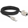Delock Kabelis RJ45 Stecker feldkonfektionierbar zu Keystone Modul RJ45 Buchse Cat.6A 5 m