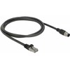 Delock Kabelis sieciowy Juodas 1 m Cat5e S/FTP (S-STP) (84922)