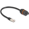 Delock Kabelis RJ45 Cat.6A STP 25 cm Juodas (88146)