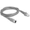 Delock Kabelis RJ50 Stecker zu DIN 8 Pin Stecker 2 m grau