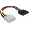 Delock Kabelis SATA 15 Pin HDD zu 4 Pin Stecker – gerade