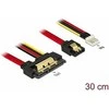 KABELIS SATA DATA III (6 GB/S) 22 PIN(F)->SATA 7 PIN(F) + FLOPPY 4 PIN(M) 30CM 5V DELOCK