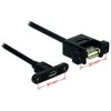 Delock Kabelis USB 2.0 Micro-B Buchse zum Einbau > USB 2.0 Typ-A Buchse zum Einbau 25 cm
