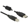 Delock Kabelis USB 2.0 Typ-A Stecker > USB 2.0 Typ-B Stecker 5,0 m juodas