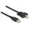 Delock Kabelis USB 2.0 Typ-A Stecker zu Typ-B Stecker mit Schrauben 3 m
