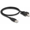 Delock Kabelis USB 2.0 Typ-A Stecker zu Typ-B Stecker mit Schrauben 0,5 m