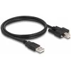 Delock Kabelis USB 2.0 Typ-A Stecker zu Typ-B Stecker mit Schrauben 1 m