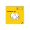 Delock Kabelmarker Box, Nr: 0, gelb, 500 Stück