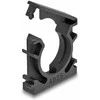 Delock Kabelschlauchhalter mit Verschlussclip 25 mm 4 Stück juodas