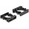 Delock Kabelschlauchhalter mit Verschlussclip 34,5 mm 4 Stück juodas