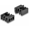 Delock Kabelschlauchhalter mit Verschlussclip 10 mm 8 Stück juodas