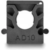 Delock Kabelschlauchhalter mit Verschlussclip 10 mm 8 Stück juodas