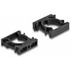Delock Kabelschlauchhalter mit Verschlussclip 25 mm 4 Stück juodas