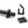 Delock Kabelschlauchhalter mit Verschlussclip 18,5 mm 8 Stück juodas