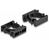 Delock Kabelschlauchhalter mit Verschlussclip 21,2 mm 4 Stück juodas