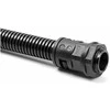 Delock Kabelschutzschlauch 2 m x 13 mm mit 2 x PG9 Schlauchverschraubung Set juodas