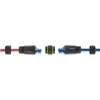 Delock Kabelverbinder RJ45 Buchse zu RJ45 Buchse mit M23 Gewinde geeignet für Cat.6a / Cat.7 Netzwerkkabel IP68 staub- und wasserdicht