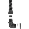 Delock Kabelverschraubung mit Zugentlastung 90° gewinkelt PG21 juodas