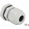 Delock 60197 - Gray - Plastic - 10 pc(s) - PG11 - 1 cm - IP68