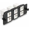 Delock Keystone Adapteris Panel 6 Port juodas