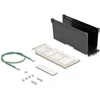 Delock Keystone Halterung 8 Port neigbar für Hutschiene oder Wandmontage