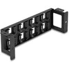 Delock Keystone Halterung 8 Port Panel Aufbau vertikal