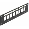 Delock Keystone Halterung 8 Port Panel Einbau