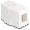 Delock Keystone Leergehäuse 1 Port mit magnetischer Unterseite, baltas
