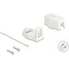 Delock Keystone Leergehäuse 1 Port mit magnetischer Unterseite, baltas