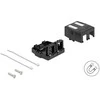 Delock Keystone Leergehäuse 2 Port mit magnetischer Unterseite, juodas