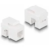 Delock Keystone LSA Set mit Auflegehalterung RJ45 / RJ11 Cat.6 juodas