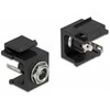 Delock Keystone Modul DC 5,5 x 2,5 mm Buchse juodas
