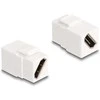 Delock Keystone Modul HDMI Buchse zu Buchse diagonal 8K 60 Hz baltas