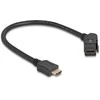 HDMI kabelis su 45 laipsnių kampo Keystone jungtimi