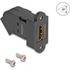 Delock Keystone Modul HDMI Einbaubuchse zu HDMI Buchse 45° gewinkelt 8K 60 Hz juodas