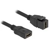 Delock Keystone Modul Kabelis HDMI Buchse zu Buchse 8K 60 Hz 20 cm juodas