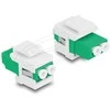 Delock Keystone Modul LC Duplex Buchse zu LC Duplex Buchse grün / baltas