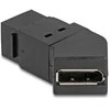 Delock Keystone Modul Mini DisplayPort Einbaubuchse zu DisplayPort Buchse 45° gewinkelt 8K 30 Hz juodas