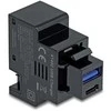 Delock Keystone Modul mit USB Typ-A und USB Type-C™ Ladebuchse PD 20 W juodas
