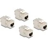 Delock Keystone Modul RJ45 Buchse Cat.6A STP 4 Stück