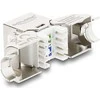 Delock Keystone Modul RJ45 Buchse zu LSA Cat.6A werkzeugfrei 45° winkelbar geschirmt
