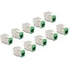 Delock Keystone Modul RJ45 Buchse zu LSA Cat.6A werkzeugfrei grün Set 10 Stück