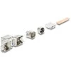 Delock Keystone Modul RJ45 Buchse zu LSA Cat.6A mit Metall Latch werkzeugfrei 45° winkelbar geschirmt