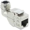 Delock Keystone Modul RJ45 Buchse zu LSA Cat.6A werkzeugfrei 90° winkelbar geschirmt für Kabeldurchmesser von 6,0 - 8,5 mm